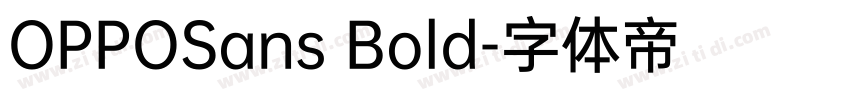 OPPOSans Bold字体转换